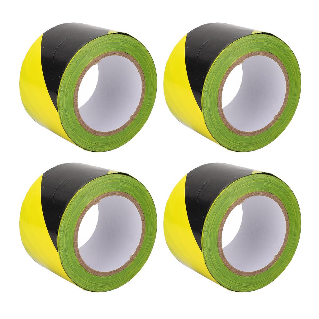 4 Stück Gelbes Absperrband Rolle PE Wind- und Regendicht Multifunktional Bau Warnung Sicherheit