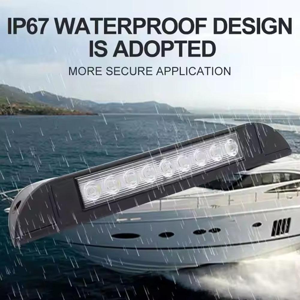 RV Yacht Indoor Ceiling Light for RV Interior Wall Lamps 12V Outdoor Camping Light Light Bar 6000K LED Awning Spot Light F7P9