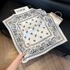 New versatile fashion silk small square scarf professional scarf silk scarf spring and summer matching scarf temperament simple silk scarf