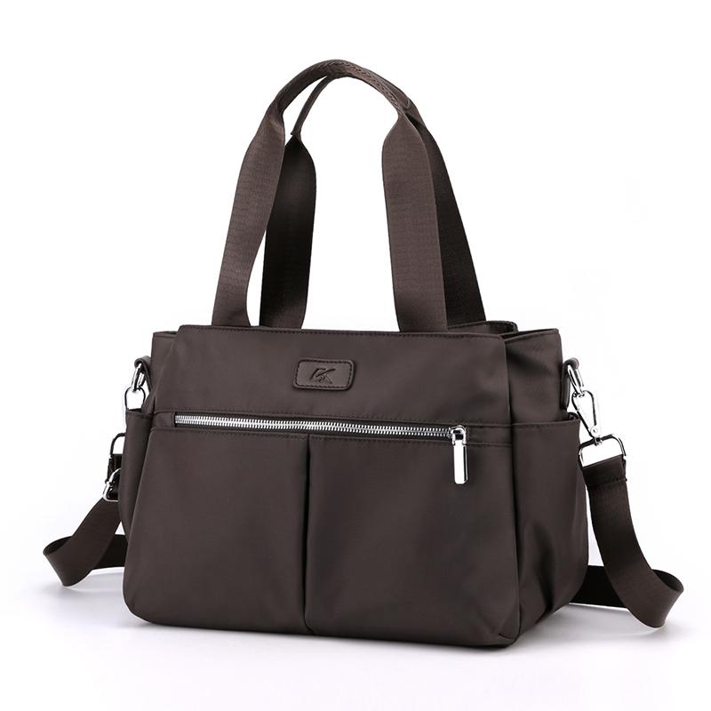 

Новые женские модные сумки на плечо с несколькими отделениями, повседневная нейлоновая дорожная сумка в стиле ретро, ​​лето 2024, сумка через плечо для женщин кофейный