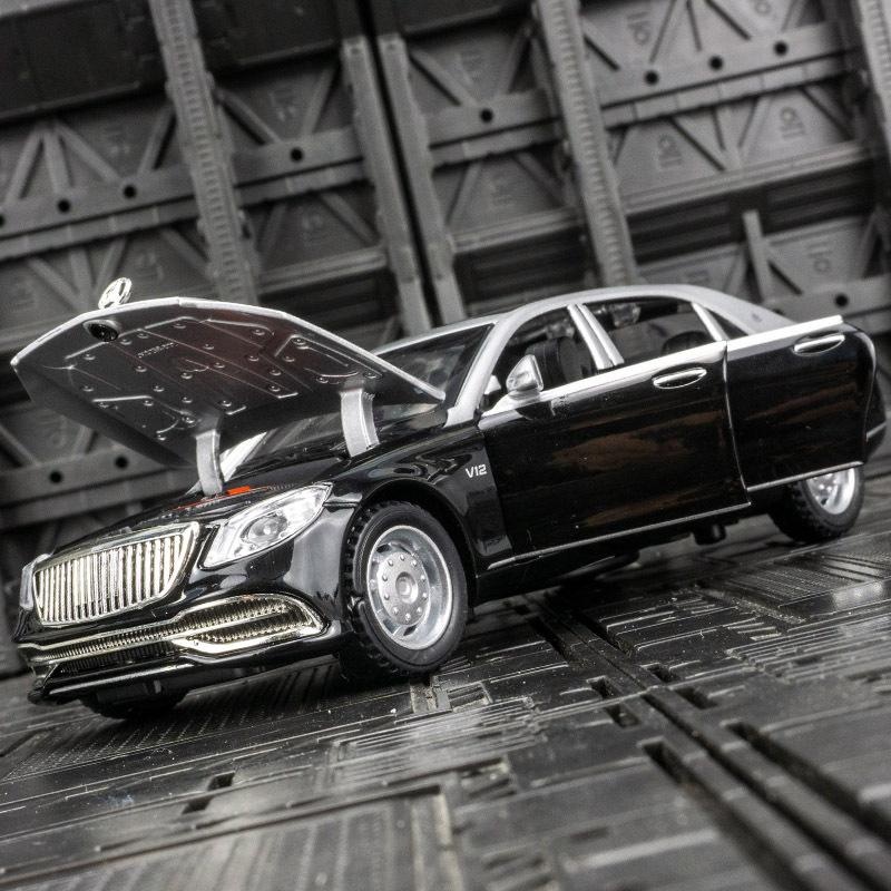 1/32 Mercedes Benz Maybach S650 Luxury Car Alloy Metal Diecast Model Car Car Central Control Ornaments Collect Car Models Gifts