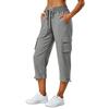 Pantalones Cargo de Secado Rápido para Mujer con Cordón Ajustable Corte Holgado Casual para Trabajo Senderismo al Aire Libre Viajes Ligeros