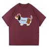 LEMANISM Huang Zihongfan Dachshund Embroidery Heavyweight T-Shirt