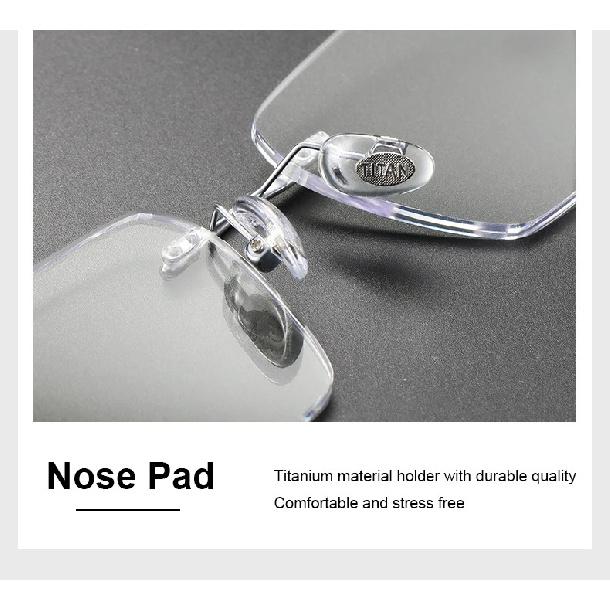 Men Ultralight Pure Titanium Frameless Eyeglasses Women Blue Light Blocking Business Glasses Prescription Myopia Reading Eyewear