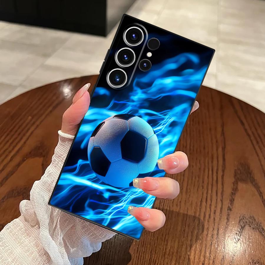 

Football Funda Phone Cover Case for Samsung Galaxy S26 S25 S24 Plus S10 S9 Note 20 8 9 10 S21 FE S20 Ultra S26 S23 Galaxy S23 Ultra