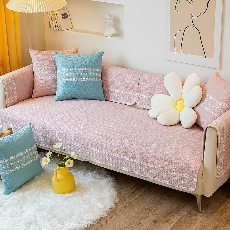 Cotton Sofa Cushion Simple Cloth Modern Living Room Four Seasons Universal Seat Cushions Non-Slip Cover Cover Cover Cloth