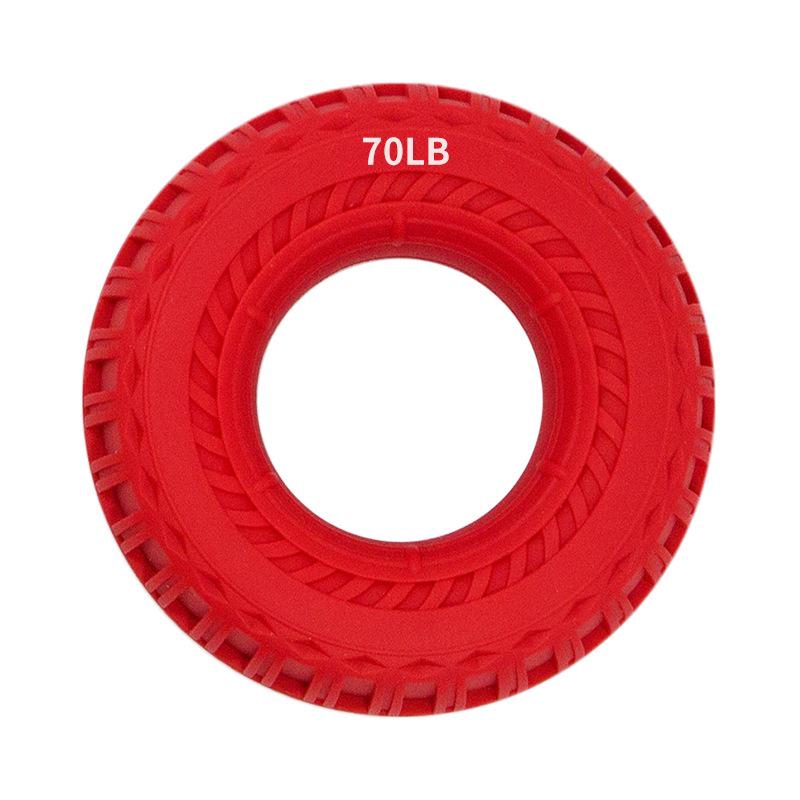 Silicone Hand Grip Ring for Strength Training & Rehabilitation. красный