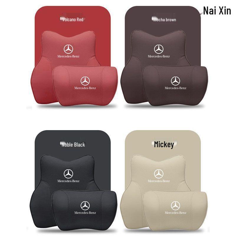 Compatible with Mercedes-Benz Models: S-Class, C-Class, A/E-Class, E300L, GLA, GLC, GLE, Maybach Headrests.