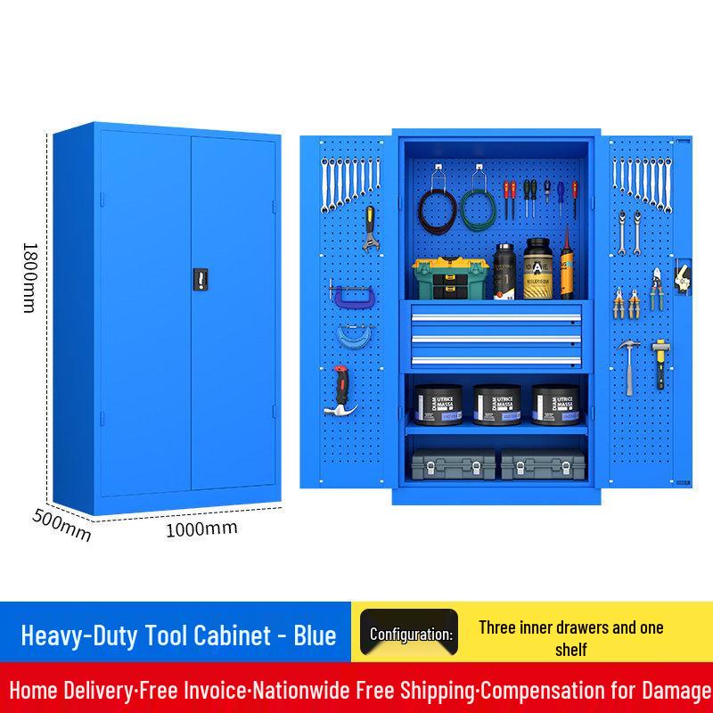 Heavy Duty Tool Cabinet with Thickened Drawers for Workshop and Auto Repair Storage.