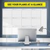 Dry Erase Yearly Whiteboard Calendar Erasable Wall Year Calendar Giant Blank Whiteboard Yearly Calendar for Organizing To-do