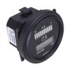 A72U 2X 12V/24V/36V/48V/72V LED Digital Battery Status Charge Indicator With Hour Meter Gauge Black
