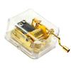 Acrylic Hand Crank DIY Music Box Movement Mechanical Crafts Part Gift