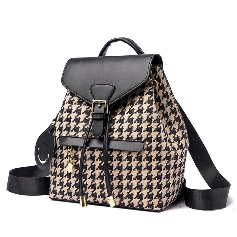 

Женский кожаный рюкзак, женская сумка, 2023, рюкзак большой вместимости для девочек, парусиновая сумка Thousand Bird, дорожный рюкзак для женщин