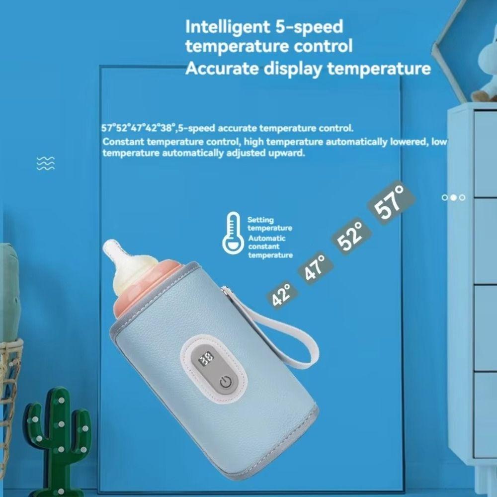 5 Levels Milk Bottle Insulation Cover Type-C Bottle Thermal Heater Baby Bottle Warmer  Infants