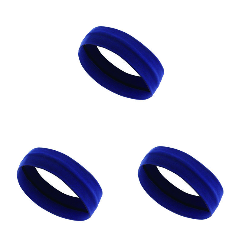 3PCS Plain elastic yoga running cycling outdoor sports sweatband headband  washing face and makeup hairband