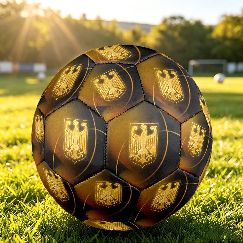 Germany Football Printed Size 5 Soccer Ball Wear Resistant Standard Adult Training Football Fan Gift for Indoor Outdoor Match Sports