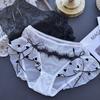 Ladies Spring Summer Sweet Love Mesh Frilly Sexy Panties