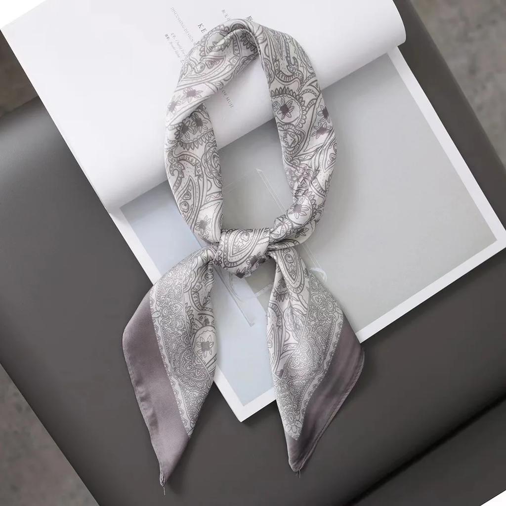 70cm Hair Print Silk Feeling Scarf For Women Fashion NeckTie Hand Bag Foulard Wrist Kerchief Shawl Wraps Hajib Lady