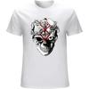 Men's Berserk Skull Anime Guts Manga Japan Band of The Hawk Basic Tee T-Shirts White