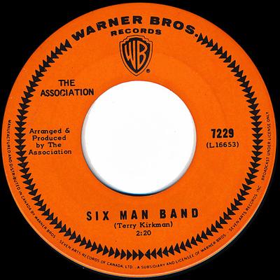 7inch Record ASSOCIATION - Six Man Band / Like Always 7229 Warner Bros. Re 1968 Canada Rock Used