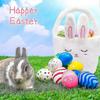 Easter Gift Basket for Children with Colorful Egg Hunting Bag