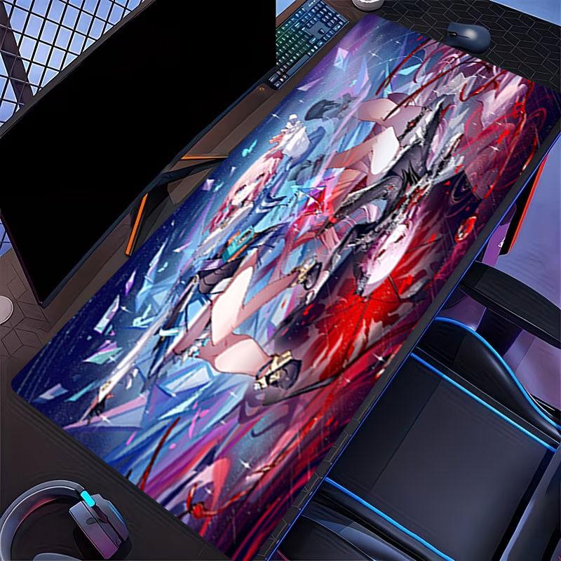 Genshin Impact Print Mouse Pad, for Keyboard Pad Laptop PC Mat for Office Home Use, Desk Decor, Perfect Birthday Gift for Gamers