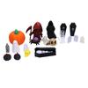 Pumpkin Ghost Skull Ornaments 3D Printed Tombstones Coffins Spiders Cat Miniature Figures for Home