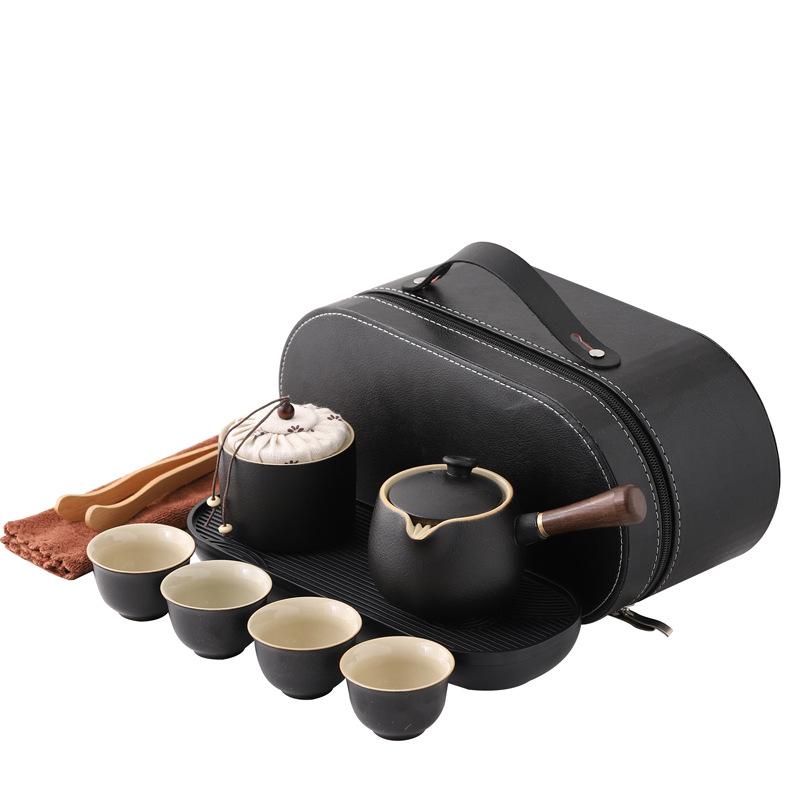 Ceramic travel tea set, business company activities, high-end gift sets, souvenirs