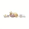 1Pcs Cartoon Simulation Fish Tank Edge Hang Cat Aquarium Ornament, Miniature Landscape, Home Decoration, Cute Desktop Gifts