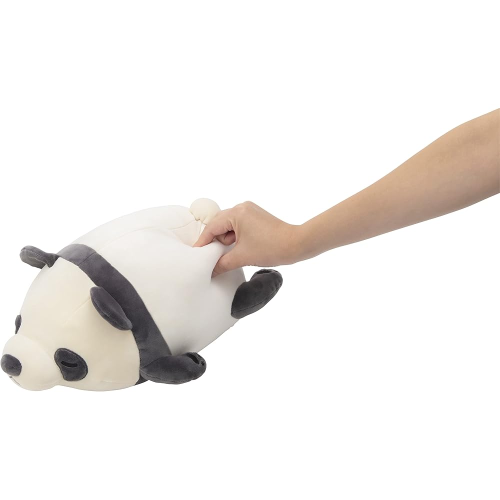 Ribuhato Bolster Cushion Marshmallow Animal Panda Ring Ring 27cm Soft Plush Toy