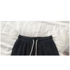 Summer Thin Waffle Shorts Women's Loose Home Casual Pajama Pants Wide Legs with Elastic Waist Sweatpants