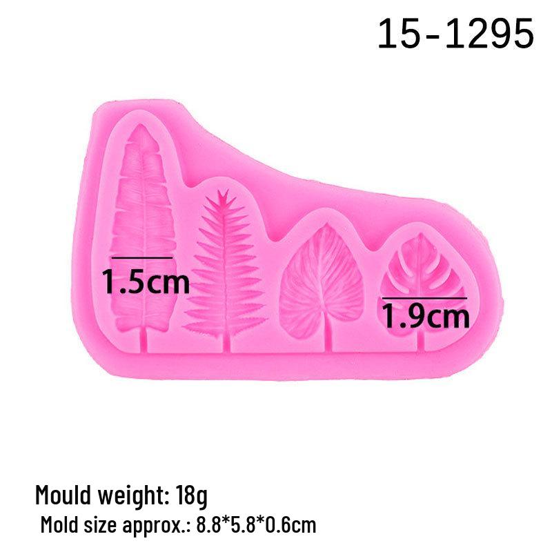 

Tropical Leaf Silicone Mold for Cake and Fondant Decoration розовый