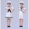 Childrens Navy Uniform Dance Costume With Polyester Fabric For Stage Performance