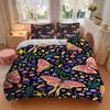 3pcs Butterfly Print Bedding Set, Suitable for Bedroom Decoration, (Includes 1 Duvet Cover And 2 Pillowcases, Quilt Not Included) yy250822169