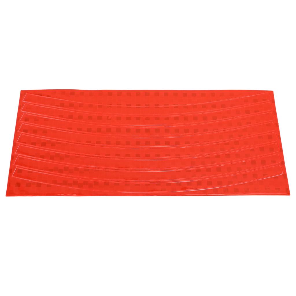 5pcs/set Mountain Bike Reflective Stickers High Temperature Resistant Bicycle Wheel Rim StripesOrange