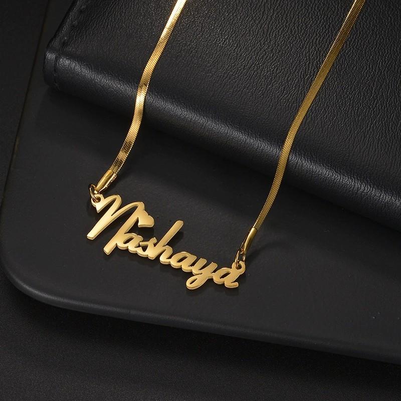Custom Name bracelet for Women heart Chain Stainless Steel Jewelry Personalized letter bracelet Birthday Gift