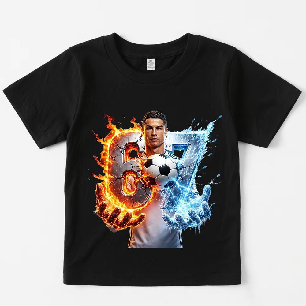 Football Graphic T Shirt Pattern Print Summer Soccer Brasil Tee Top Casual Clothes Camisa