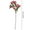 Artificial Rose Flower Multiple Heads Flowers Simulation Silk Floral Bouquet for Arrangement Home Livng Room Wedding Party X3UC