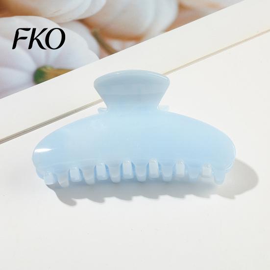 Damage-free Hair Clip Back Head Claw, Macaron Color Shower Clip, Smooth Surface Large Long Claw Anti-Slip Teeth Accessory for Buns Commuting