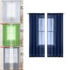 Modern Minimalist Polyester Semiopacity Window Curtain For Living Room And Balcony
