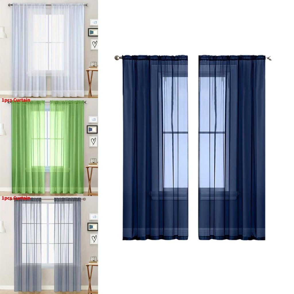 Moderner minimalistischer Polyester-Halbdurchsichtigkeits-Fenstervorhang für Wohnzimmer und Balkon