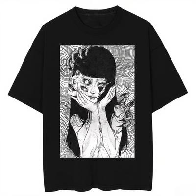 2025 Neues Essential Baumwoll-Unisex-T-Shirt Mode Druck Weich Atmungsaktiv Rundhals Mode Herren- und Damen-T-Shirts Einteilig