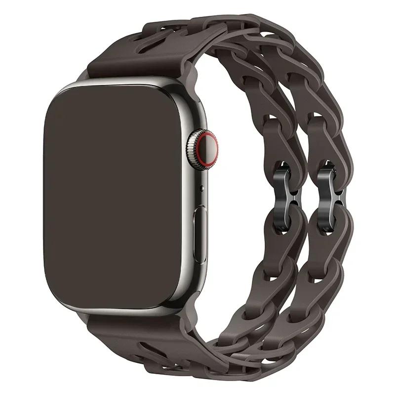 Silicone Strap for Apple Watch Ultra 2 Band 49 44 45 46 42 38 40 41mm Sport Correa Bracelet for Iwatch Series10 9 8 7 6 5 Se 4 3