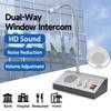 Wired Microphone Window Intercom System Loud Outer Microphone Two Way Intercom  Office Window