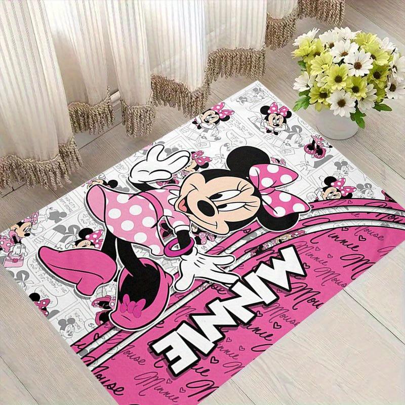 1pc Disney Cartoon Characters Pattern Carpet Area Rug Non-slip Carpet Hand Washable Floor Mat Suitable For Living Room Bedroom Home Decor Ro