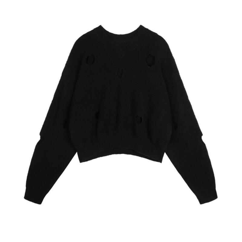 JNBY Women's Loose V-Neck Knit Sweater