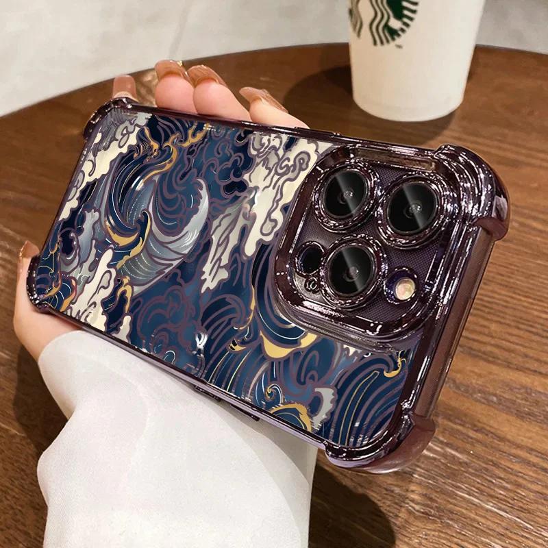 Phone Case For Honor 600 Lite 400 Pro X8D X6D X9B X7A X6A X8B X8 Magic 7 Lite Vintage Soft Violet Flowers Cover Air Bag