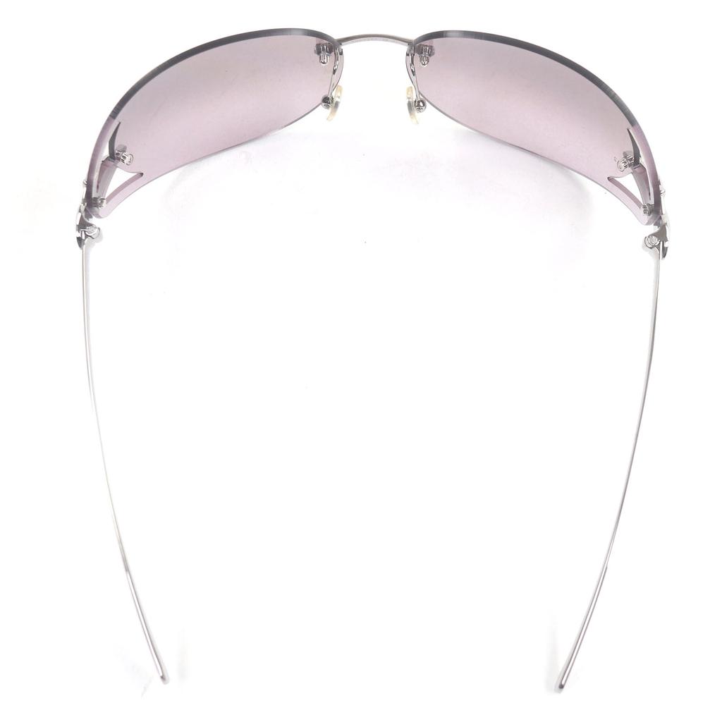 Great Cartier Sunglasses PANTHERE De Cartier Two Point Gunmetal Purple Used