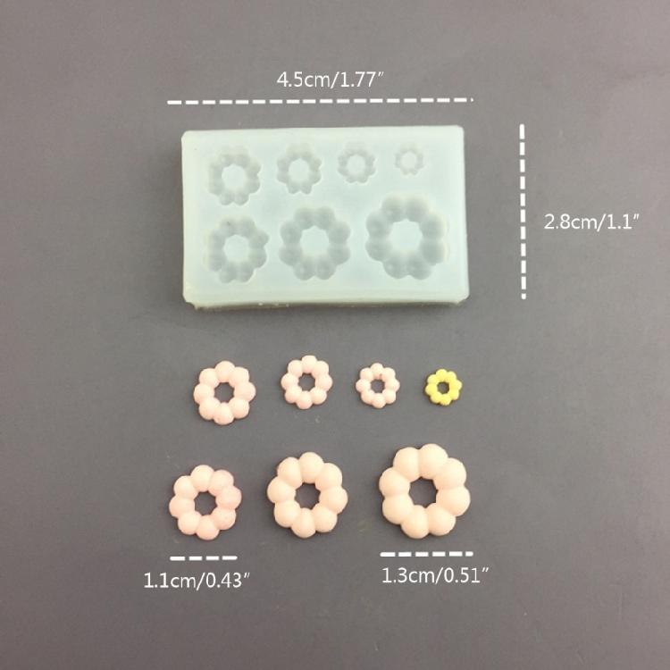 Doughnut Silicone Mold Artificial Cake Mini Cookie Bread Biscuit-Resin Molds