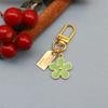 Colorful Flower Double-Sided Drip Oil Keychain Pendant
